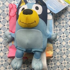 Bluey Bath Towel with Plush New